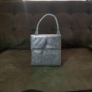 HOT! Vintage 1940's Silver Foil Day/Night Handbag